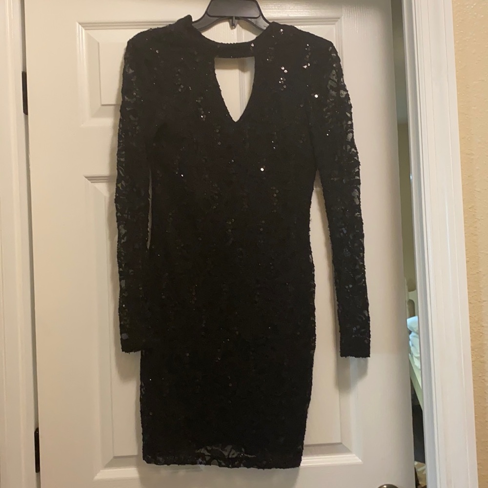 Formal black sequent dress